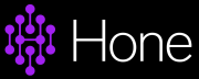 Hone Logo (Colour black background)