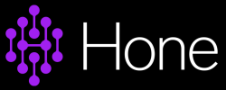 Hone Logo (Colour black background)